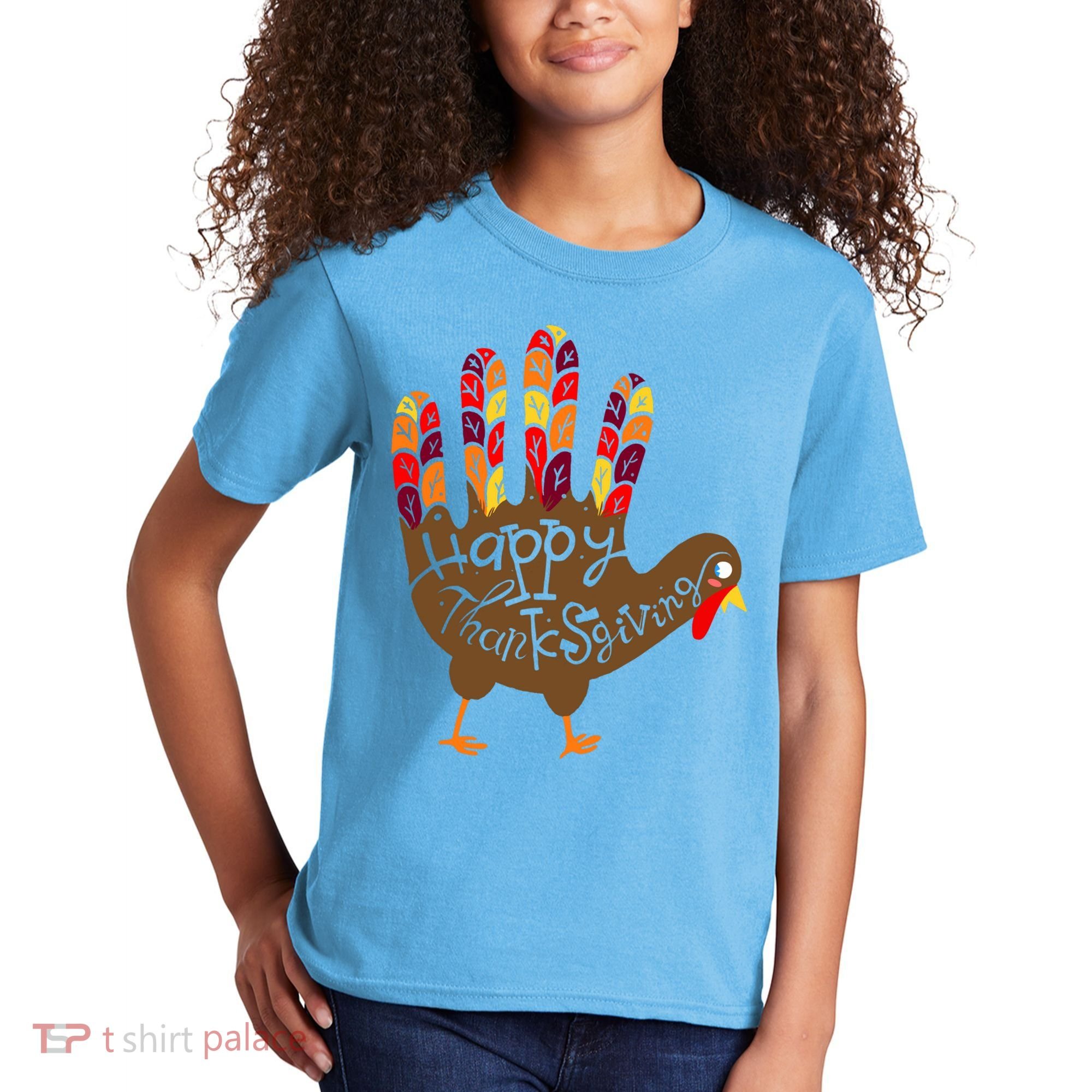 Thanksgiving Turkey Hand Kids T-Shirt