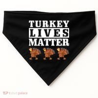 Thanksgiving Turkey Lives Matter USA-Made Doggie Bandana thumb 0