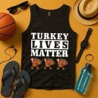 Thanksgiving Turkey Lives Matter Tank Top thumb 4