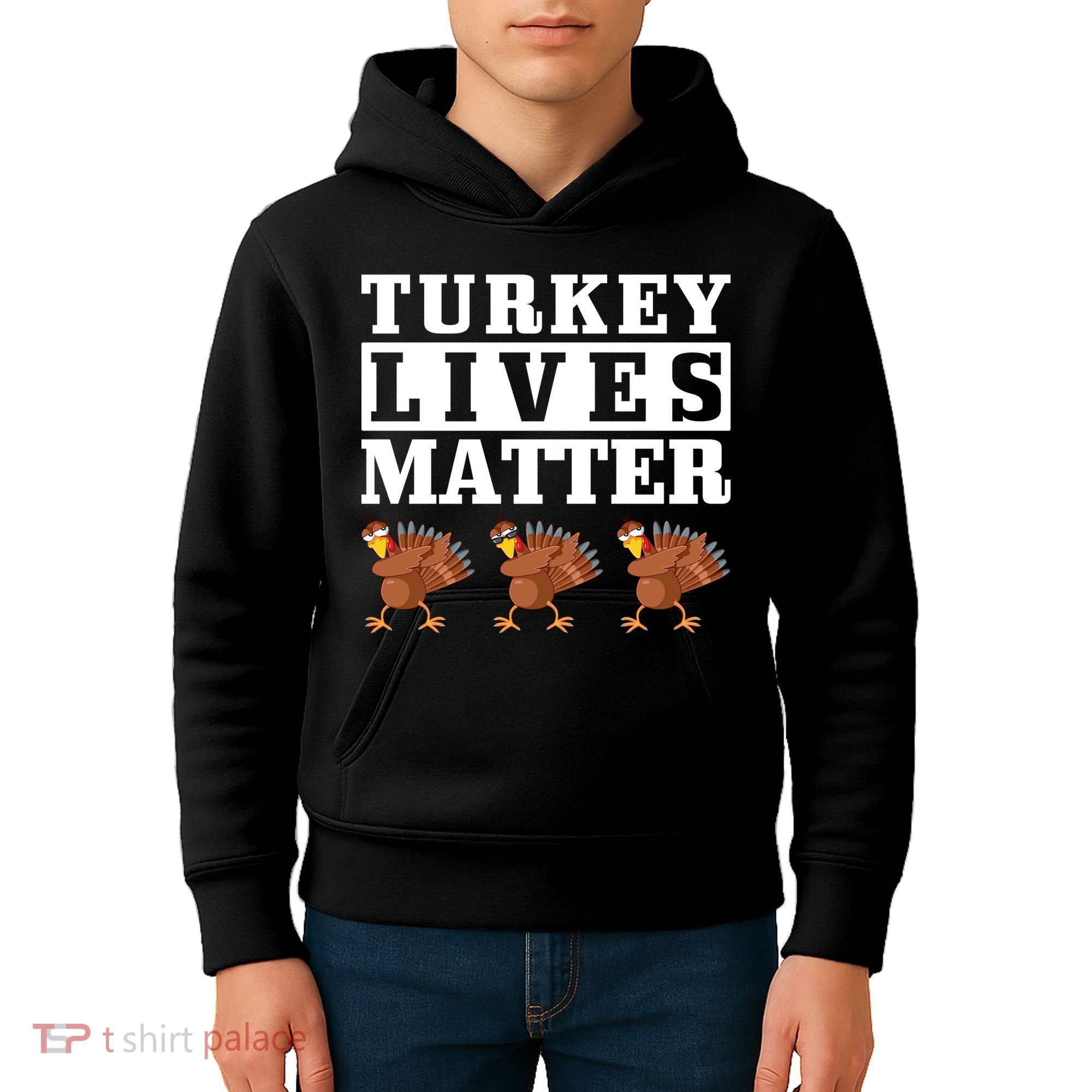 Thanksgiving Turkey Lives Matter Kids Hoodie