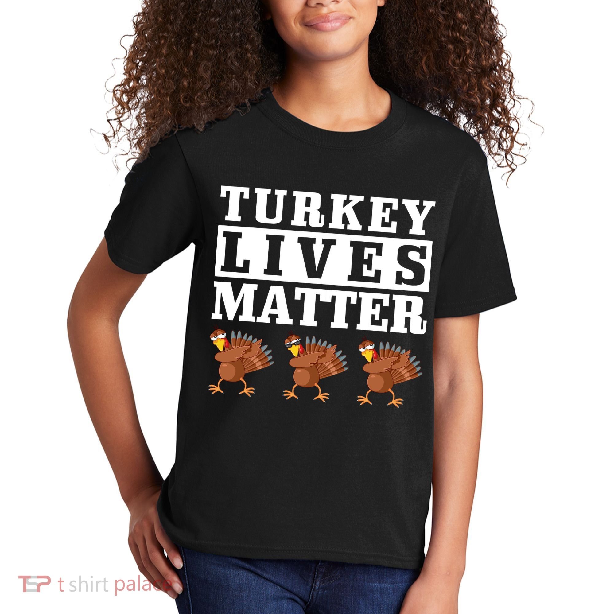 Thanksgiving Turkey Lives Matter Kids T-Shirt
