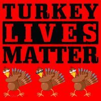 Thanksgiving Turkey Lives Matter Santa Hat thumb 1
