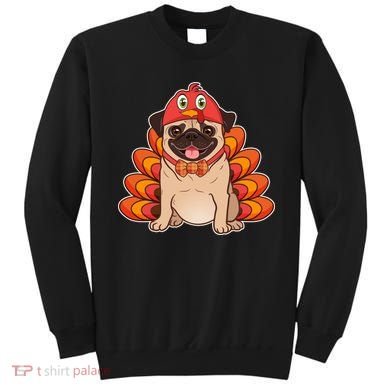 Thanksgiving Turkey Pug Sweatshirt