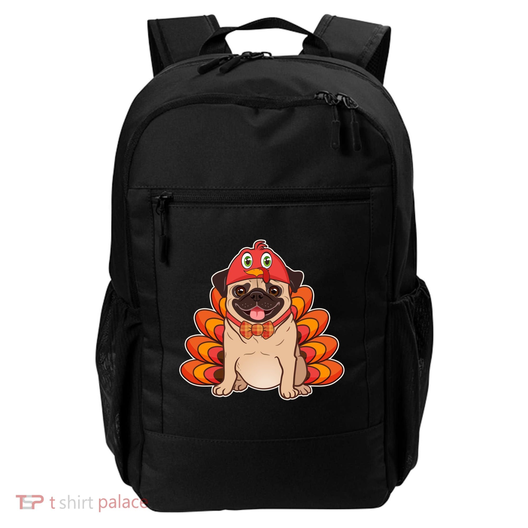 Thanksgiving Turkey Pug Backpack