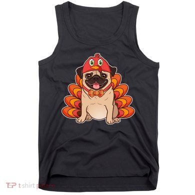 Thanksgiving Turkey Pug Tank Top