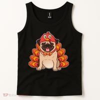 Thanksgiving Turkey Pug Tank Top thumb 2