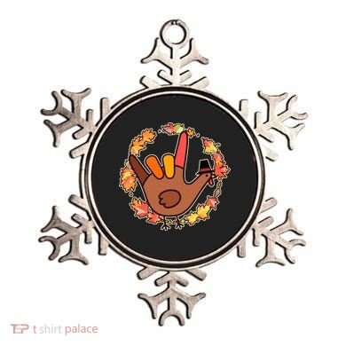 Thanksgiving Turkey Sign Language I Love You Ornament
