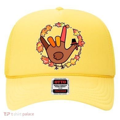 Thanksgiving Turkey Sign Language I Love You Hat