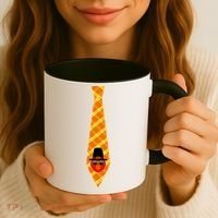 Thanksgiving Turkey Tie Coffee Mug thumb 3