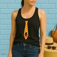 Thanksgiving Turkey Tie Women's Tank Top thumb 2