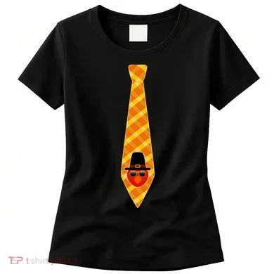 Thanksgiving Turkey Tie Women's T-Shirt