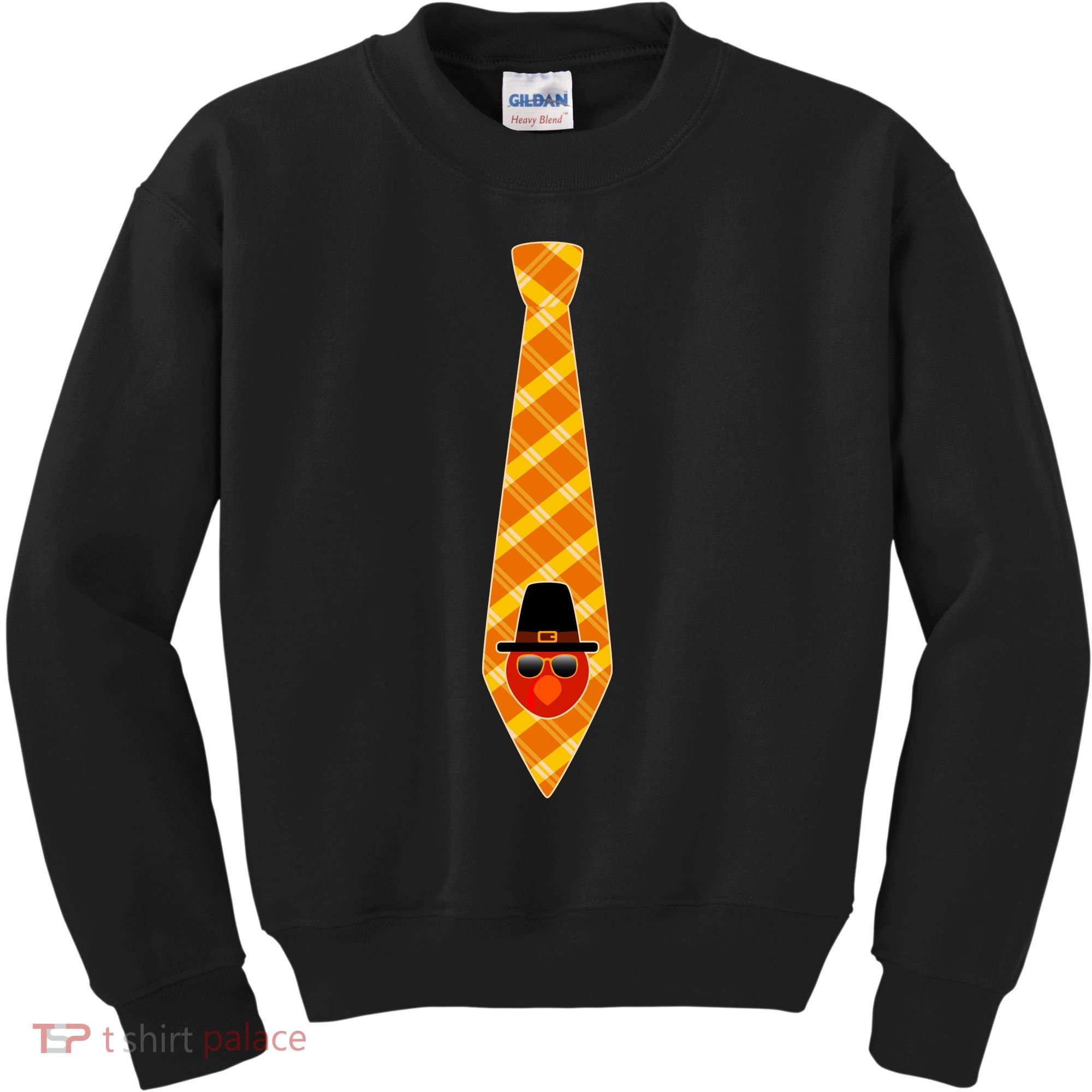 Thanksgiving Turkey Tie Kids Sweatshirt