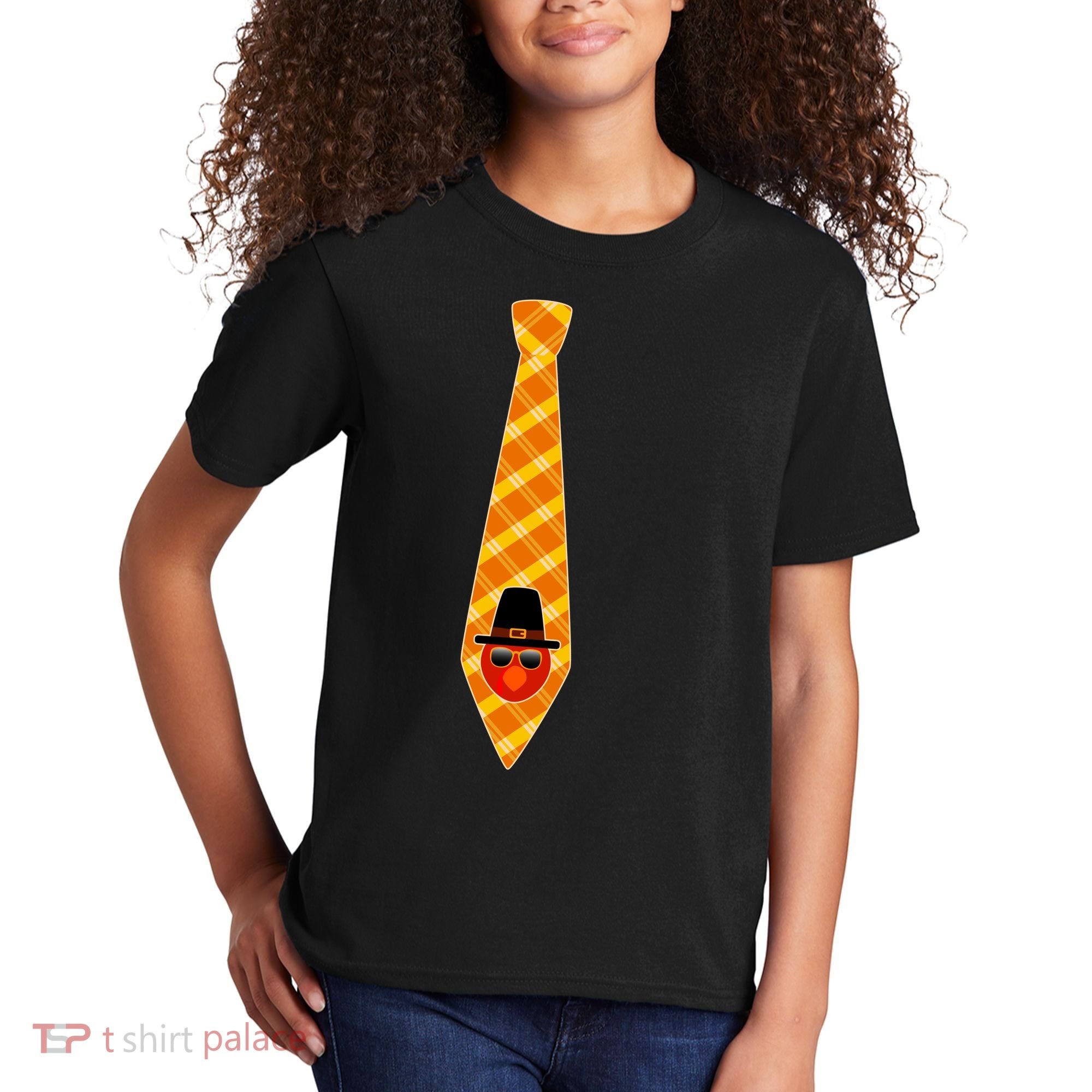 Thanksgiving Turkey Tie Kids T-Shirt