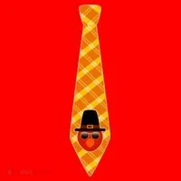 Thanksgiving Turkey Tie Santa Hat thumb 1