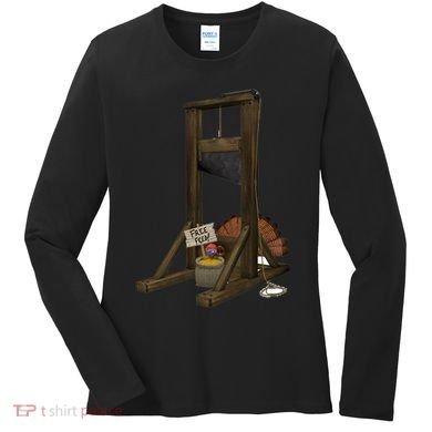Thanksgiving Turkey Tricked Free Feed Funny Women's Long Sleeve Shirt