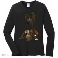 Thanksgiving Turkey Tricked Free Feed Funny Women's Long Sleeve Shirt thumb 0