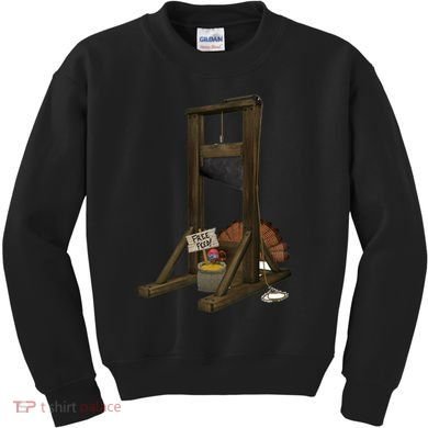 Thanksgiving Turkey Tricked Free Feed Funny Kids Sweatshirt