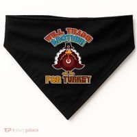 Thanksgiving Will Trade Brother For Turkey USA-Made Doggie Bandana thumb 0