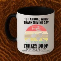 Thanksgiving WKRP Turkey's Drop Coffee Mug thumb 2