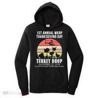 Thanksgiving WKRP Turkey's Drop Women's Hoodie thumb 0
