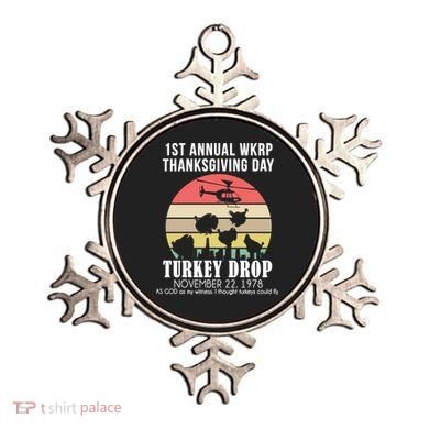 Thanksgiving WKRP Turkey's Drop Ornament