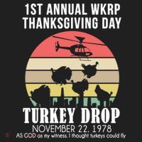 Thanksgiving WKRP Turkey's Drop Golf Towel thumb 3