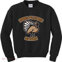 Thanksgiving Zero Plucks Given Turkey Kids Sweatshirt thumb 0