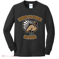 Thanksgiving Zero Plucks Given Turkey Kids Long Sleeve Shirt thumb 0