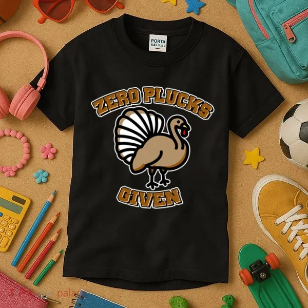 Thanksgiving Zero Plucks Given Turkey Kids T-Shirt