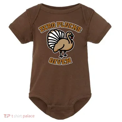 Thanksgiving Zero Plucks Given Turkey Baby Bodysuit