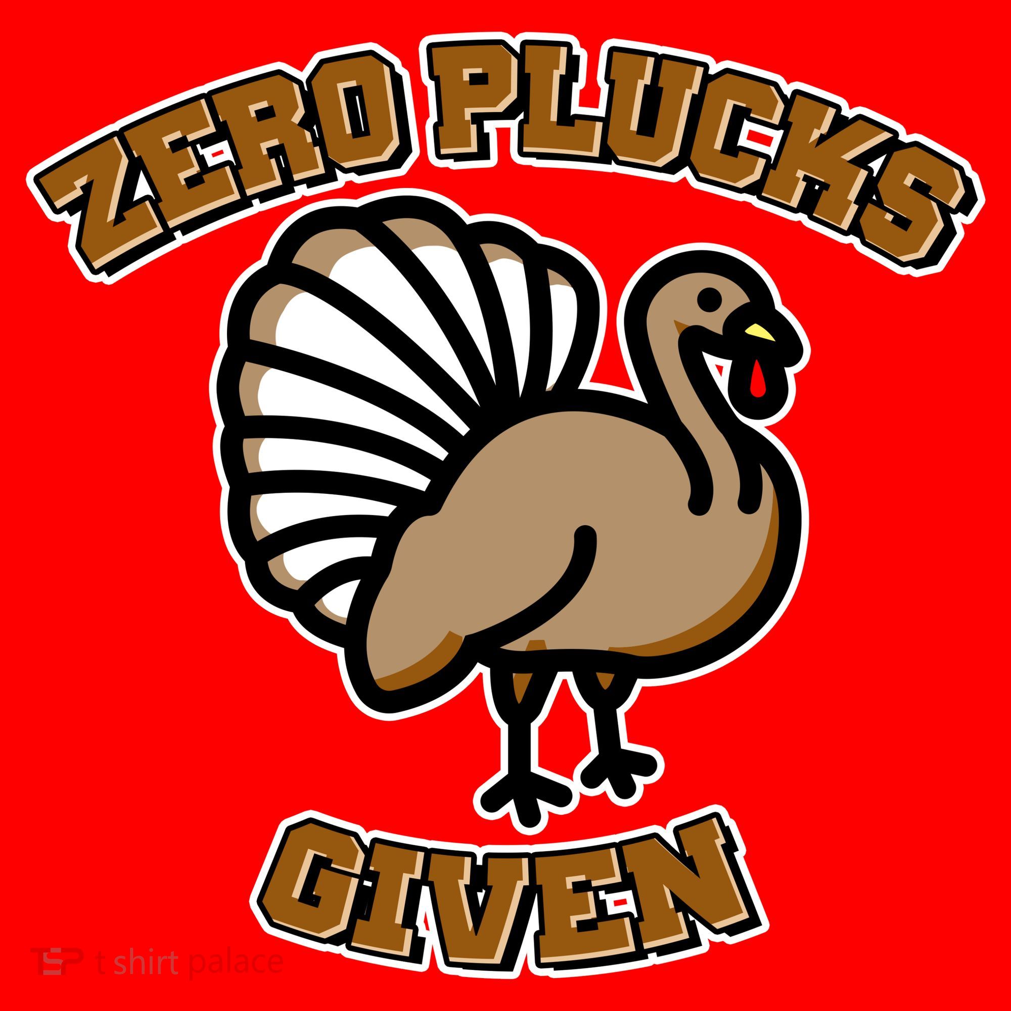 Thanksgiving Zero Plucks Given Turkey Santa Hat