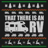 That There Is An RV Ugly Christmas Backpack thumb 2