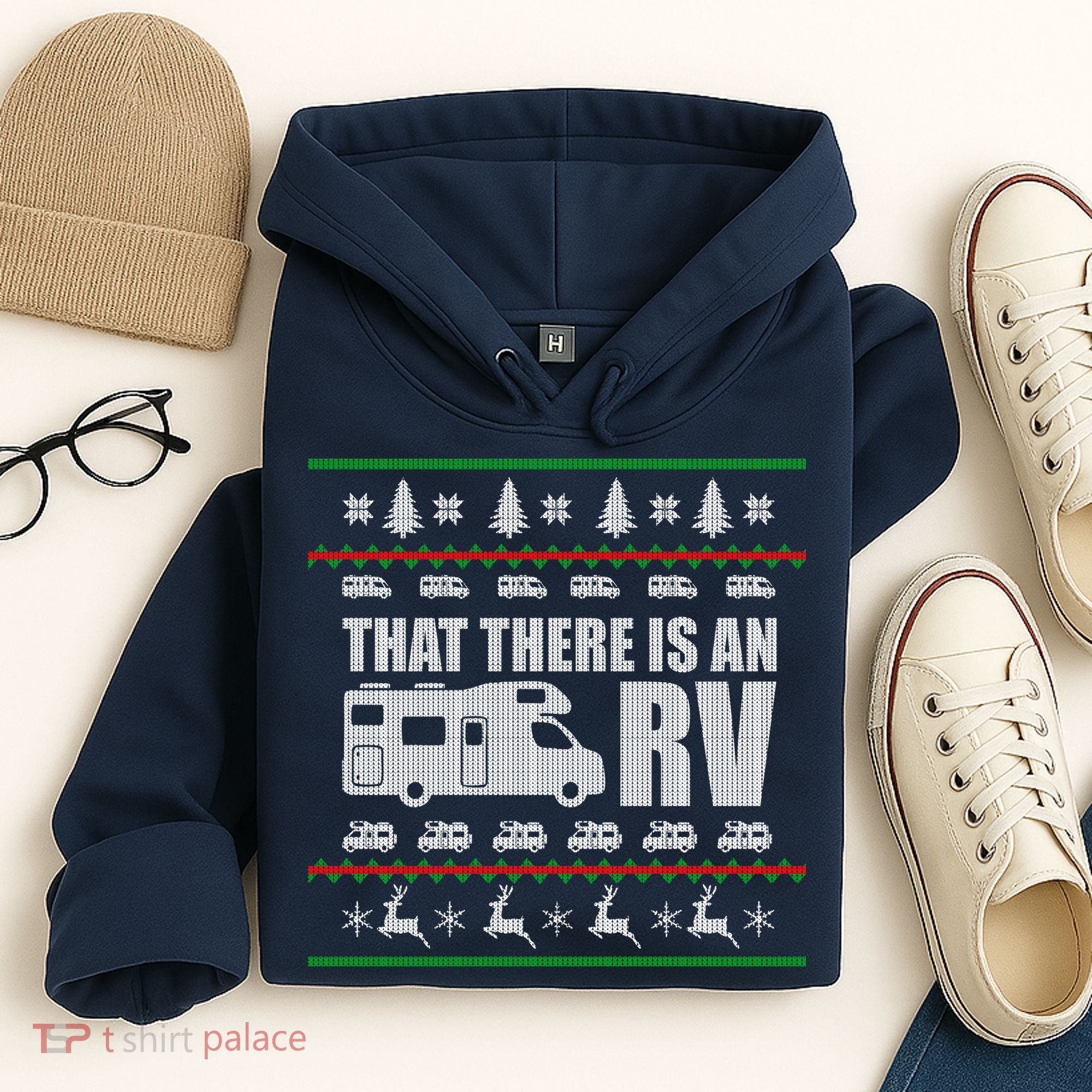 That There Is An RV Ugly Christmas Hoodie