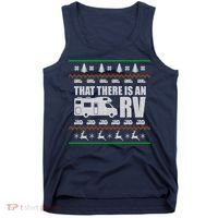 That There Is An RV Ugly Christmas Tank Top thumb 0