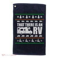 That There Is An RV Ugly Christmas Golf Towel thumb 0