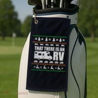 That There Is An RV Ugly Christmas Golf Towel thumb 2