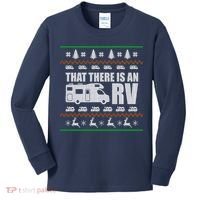 That There Is An RV Ugly Christmas Kids Long Sleeve Shirt thumb 0