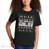 That There Is An RV Ugly Christmas Kids T-Shirt thumb 2