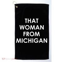 That Woman From Michigan Governor Whitmer Golf Towel thumb 0