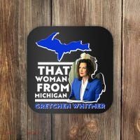 That Woman From Michigan Gretchen Whitmer Coaster thumb 0