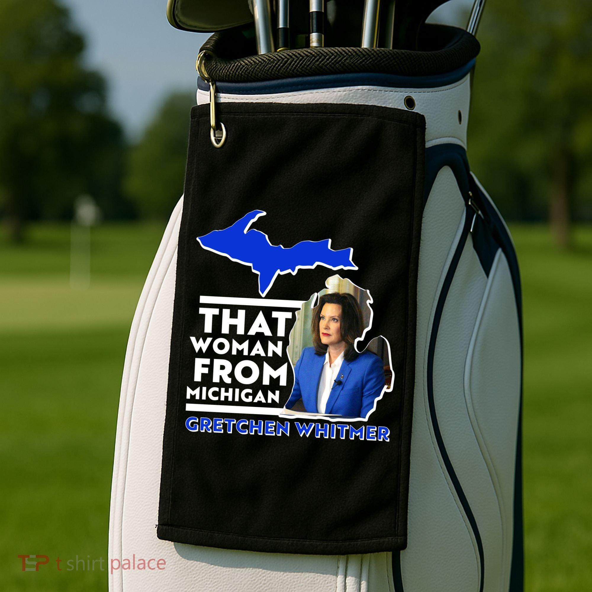 That Woman From Michigan Gretchen Whitmer Golf Towel
