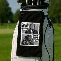 That's A Nasty Question You're A Terrible Reporter Golf Towel thumb 2