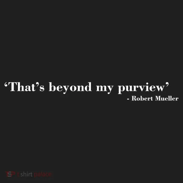 That's Beyond My Purview Robert Mueller Tumbler