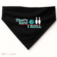 That's How I Roll Bowling USA-Made Doggie Bandana thumb 0