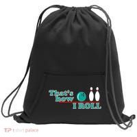 That's How I Roll Bowling Sweatshirt Cinch Pack Bag thumb 0