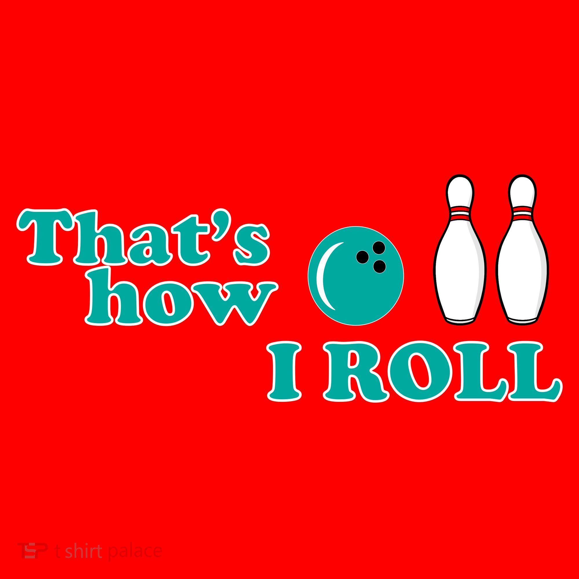 That's How I Roll Bowling Santa Hat