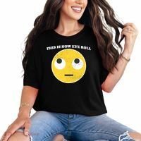 That's How I Roll Eyes Emoji Face Comfort Colors T-Shirt thumb 0