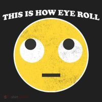 That's How I Roll Eyes Emoji Face Ladies Heavyweight Boxy Pullover Hoodie thumb 2