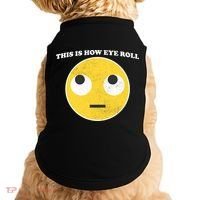 That's How I Roll Eyes Emoji Face Doggie Tank thumb 0