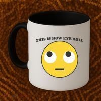 That's How I Roll Eyes Emoji Face Coffee Mug thumb 2